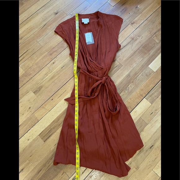 Anthropologie Maeve Noronha Wrap Dress Belted - Picture 9 of 14